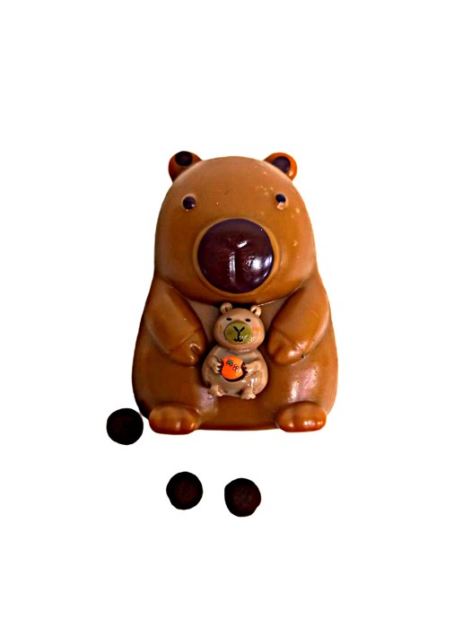 Игрушка - антистресс давилка Капибара с шариками в пакете 8 см  00-6648 00-6648 - фото 20251