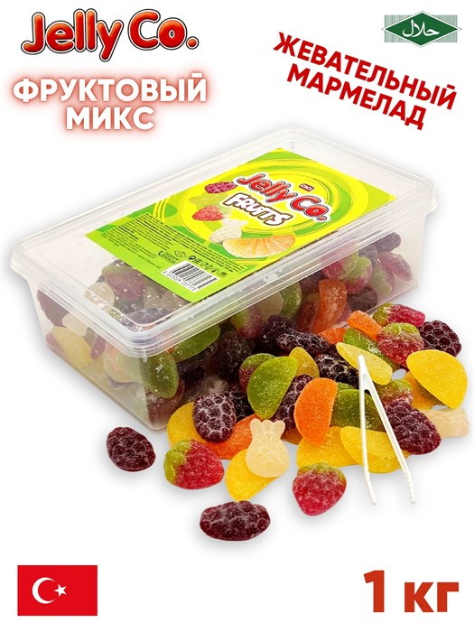 Мармелад жевательный Jelly Co Fruits (Фрукты) (7175) 1000 гр*1 кор х 8 контейнеров*1 шт 1100016455 / 7175 - фото 20474