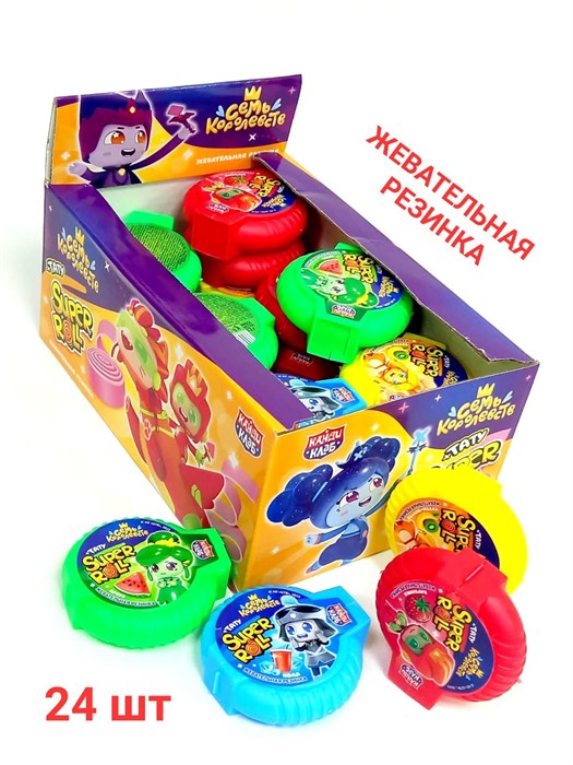 Жевательная резинка SUPER ROLL TATTOO Семь Королевств (Канди Клаб) (GUM105) 12 гр*16 бл*24 шт GUM105 - фото 20488