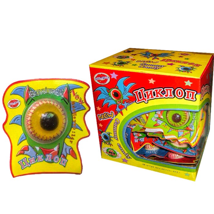 Мармелад жевательный Циклоп (УТ-1231) 14 гр*8 бл*48 шт УТ-1231 - фото 21086