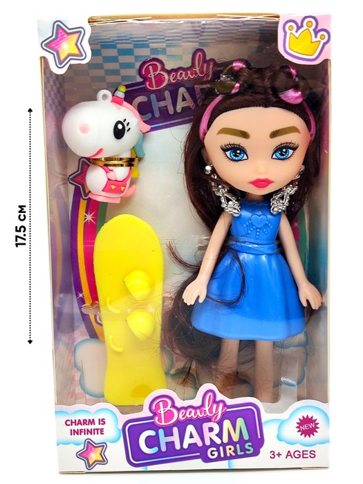 Кукла Charm girl с питомцем и аксессуарами в коробке 11 х 18 см BB119A-6 BB119A-6 - фото 21442