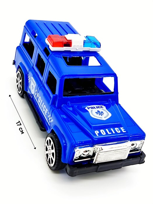 Машина Полиция джип ретро в пакете 17 х 7 х 8 см 757-34B 757-34B - фото 21456