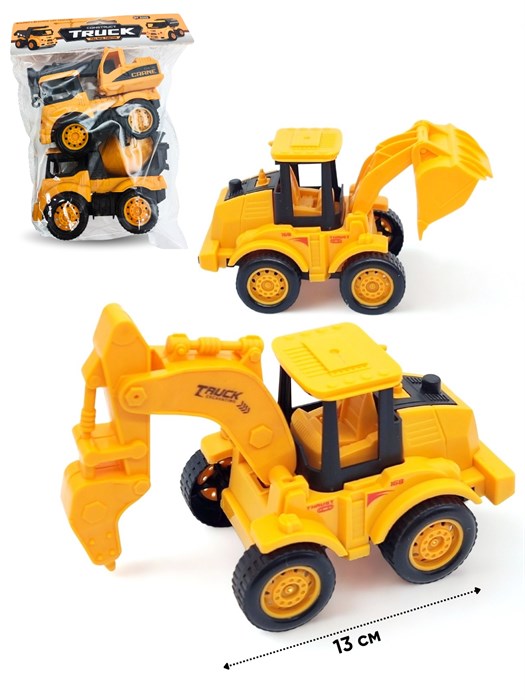 Набор Дорожная техника (2 шт) в пакете 19 х 19 см 168-95E 168-95E - фото 21469