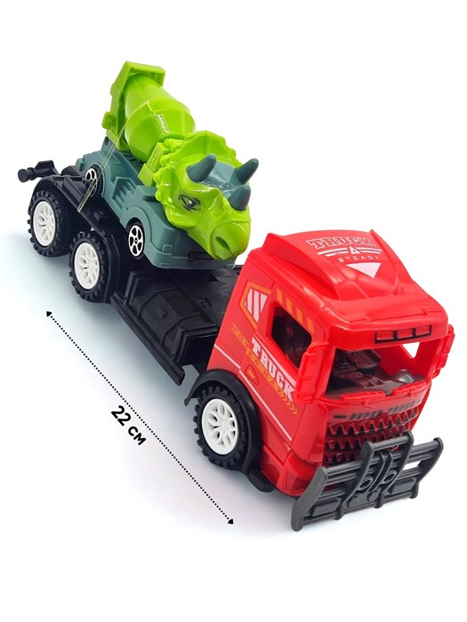 Автовоз с машиной динозавром в пакете 9080-17A 9080-17A - фото 21477