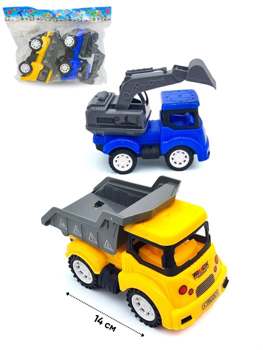 Набор Строительная техника (2 шт) в пакете 27 х 20 см CY306 CY306 - фото 21479