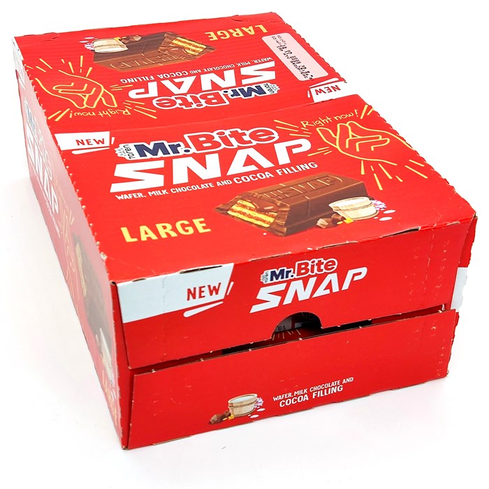 Вафля Mr.Bite SNAP (Toren) с Шоколадным кремом в молочном шоколаде (TN753) 35 гр*6 бл*24 шт TN753