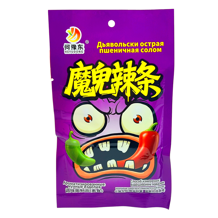Мясо соевое Дьявольски острая пшеничная соломка (70803) 22 гр*1 кор х 14 упак х 30 шт 70803
