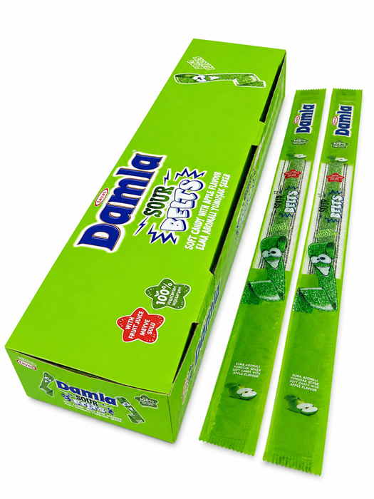 Мармелад DAMLA Кислые ленточки со вкусом ЯБЛОКО (TS8944) 15 гр*6 бл*72 шт TS8944-1