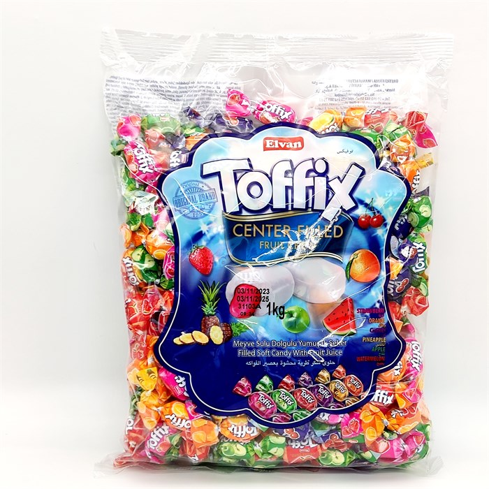 Конфеты жевательные Toffix Mix мягкие в ассортименте (0077) 1000 гр*1 кор х 8 пакетов*1 шт 0077-1