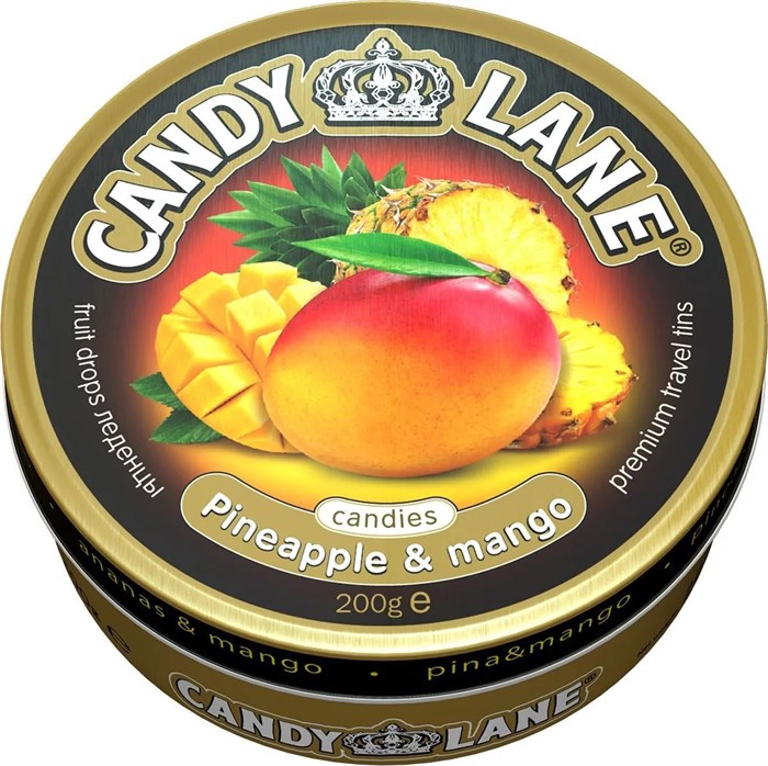 Леденцы фруктовые Candy Lane Ананас и манго ж/б (CL-1-5) 200 гр*4 бл*6 шт CL-1-5 - фото 9207