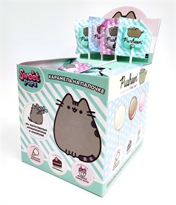 Карамель на палочке SWEET POPS PUSHEEN круглая (SP-1-3) 10 гр*6 бл*100 шт SP-1-3