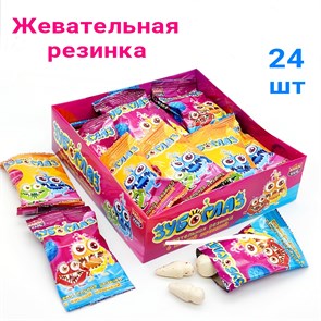 Жевательная резинка Зубоглаз с кислой начинкой (Канди Клаб) (GUM062) 13 гр*12 бл*24 шт GUM062-1