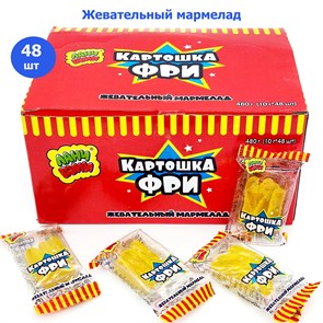 Мармелад жевательный Картошка фри Ланч Гами (CM-343) 10 гр*12 бл*48 шт CM-343