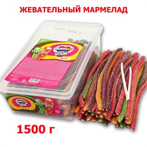 Мармелад Minicco Sour Pencils Multicolour палочки в обсыпке Микс(19500322) 1500 гр*1 кор х 8 бл*1 шт 19500322