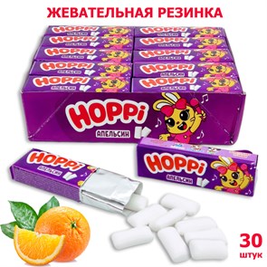 Жевательная резинка Hoppi подушки со вкусом Апельсина (9740) 13,2 гр*20 бл*30 шт 9740