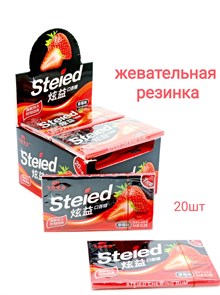 Жевательная резинка Steied Клубника (90579) 15,5 гр*1 кор х 16 бл х 20 шт 90579