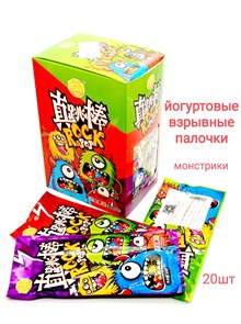 Йогуртовые взрывные палочки Монстрики Rock pop (0179) 35 гр*1 кор х 12 бл х 20 шт 9915