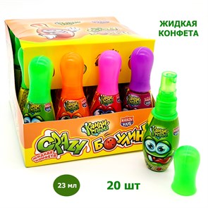 Жидкая конфета - спрей Crazy Боулинг ассорти (Канди Клаб) (LQC026) 23 мл*18 бл*20 шт LQC026