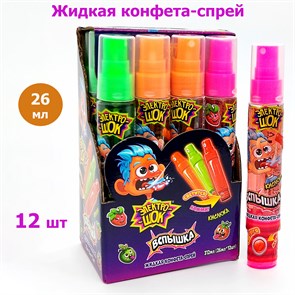 Жидкая конфета - спрей Электрошок Вспышка (LC-057) 26 мл*30 бл*12 шт LC-057