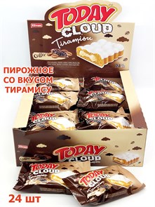 Пирожное Today Cloude Cake with Tiramisu со вкусом Тирамису (1100009989) 40 гр*6 бл*24 шт 1100009989