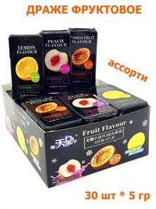 Драже фруктовое ассорти (без сахара) с витамином C (90511) 5 гр*1 кор х 20 бл х 30 шт 90511