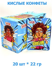 Кислые конфеты Chaosuanbao Черника (0326) 22 гр*1 кор х 12 бл х 20 шт 0326