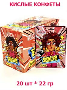 Кислые конфеты Chaosuanbao Персик (40314) 22 гр*1 кор х 12 бл х 20 шт 40314