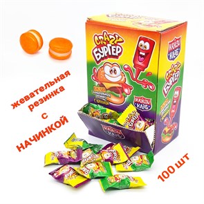 Жевательная резинка CRAZY Глаз с кислой пудрой (Канди Клаб) (GUM102) 8 гр*12 банок*125 шт GUM102