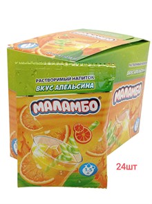 Растворимый напиток МАЛАМБО Апельсин (DJ-012) 9 гр*24 бл*24 шт DJ-012