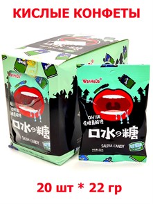 Кислые конфеты WanHeDa Спрайт (40635) 22 гр*1 кор 12 бл х 20 шт 40635