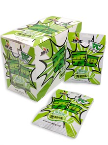 Конфеты жевательные TengDa кислые Лайм (9462) 24 гр*1 кор х 12 бл х 20 шт 9462