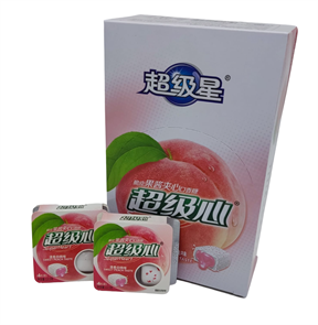 Жевательная резинка Super Heart Персик (7250) 13,5 гр*1 кор х 20 бл х 30 шт 7250