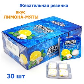 Жевательная резинка Super Heart Лимон - мята (7373) 13,5 гр*1 кор х 20 бл х 30 шт 7373