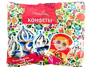 Конфеты Стерео 500 гр корпусные из мягкой карамели с молочной начинкой 1 кор х 10 пак 74-38 / 8302
