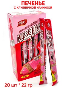 Печенье с начинкой Клубника CHUNFU (4382) 22 гр*1 кор х 12 бл х 20 шт 4382