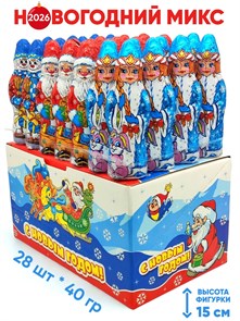 Кондитерское фигурное изделие Новогодний микс из глазури (СНК023) 40 гр*6 бл*28 шт СНК023