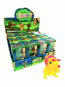Игрушка - антистресс давилка Динозаврик в коробке 11 см 1 блок х 12 шт  00-7158 00-7158