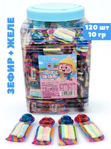 Зефир с желе DIY (9399) 10 гр*1 кор х 6 банок х 120 шт 9399