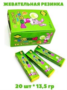 Жевательная резинка Alanbaihexi подушечки со вкусом Дыни (30451) 13,5 гр*1 кор х 30 бл х 20 шт 30451