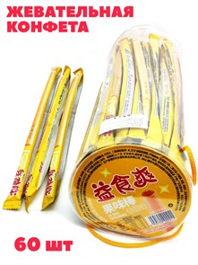 Конфета жевательная Yi Shi shuang кислая со вкусом Апельсина (00211) 16 гр*1 кор х 1 банок х 60 шт 00211