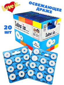 Конфеты освежающие Love is ЛОВИС вкус Мяты в форме кольца в блистере (70958) 16,5 гр*20 бл*18 шт 70958