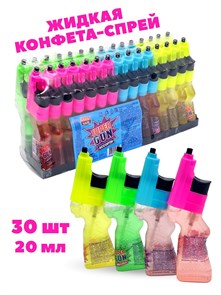Жидкая конфета - спрей SUPER GUN (Канди Клаб) (LQC011) 20 мл*12 бл*30 шт LQC011