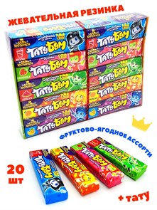 Жевательная резинка ТАТУ-БУМ Семь королевств в пластинках с тату (GUM108) 12,5 гр*30 бл*20 шт GUM108