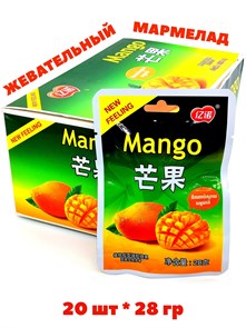 Мармелад жевательный Yinuo со вкусом Манго (0402) 28 гр*1 кор х 12 бл х 20 шт 0402