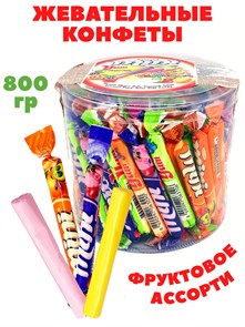 Палочки жевательные MINIYUM Фруктовое ассорти Tayash (6306) 0,804 кг*1 кор х 8 банок*1 шт 6306