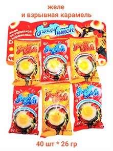 Желе Sweet Lunch со взрывнной карамелью на ленте (Danli) (23919) 26 гр*10 пак*40 шт 23919