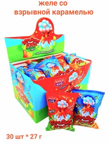 Десерт желейный Взрывная лава со взрывной карамелью (Канди Клаб) (JEL117) 27 гр*12 бл*30 шт JEL117