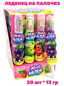 Леденцы кисло-сладкие Фруктовое ассорти Лемао (10640) 13 гр*1 кор х 12 бл х 20 шт 10640