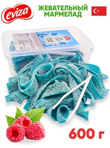 Мармелад EVIZA Кислые ленты с посыпкой (Малина) (EVIZA3759) 600 гр*1 кор х 12 контейнеров*1 шт EVIZA3759