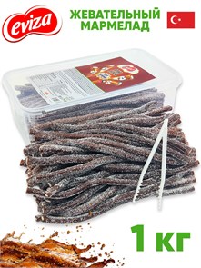 Мармелад EVIZA Кислые карандаши с посыпкой (Кола) (EVIZA3735) 1 кг*1 кор х 12 контейнеров*1 шт EVIZA3735